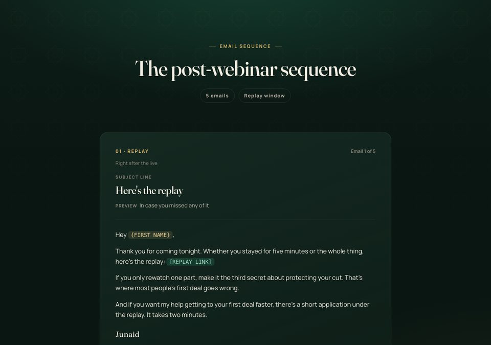 Post-webinar preview